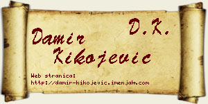 Damir Kikojević vizit kartica